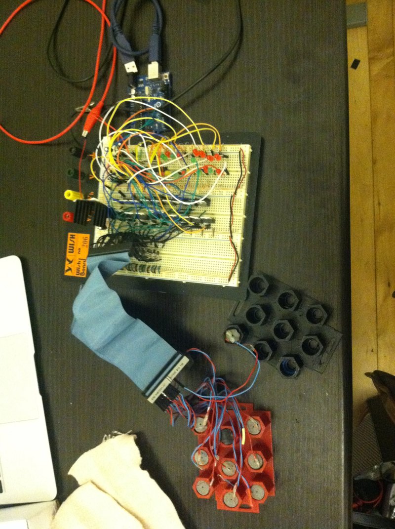 Aerial View of Haptic Feedback Device